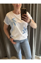 Hibiszkusz felső kék