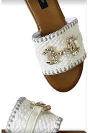 Mayo Chix Rattan köves papucs